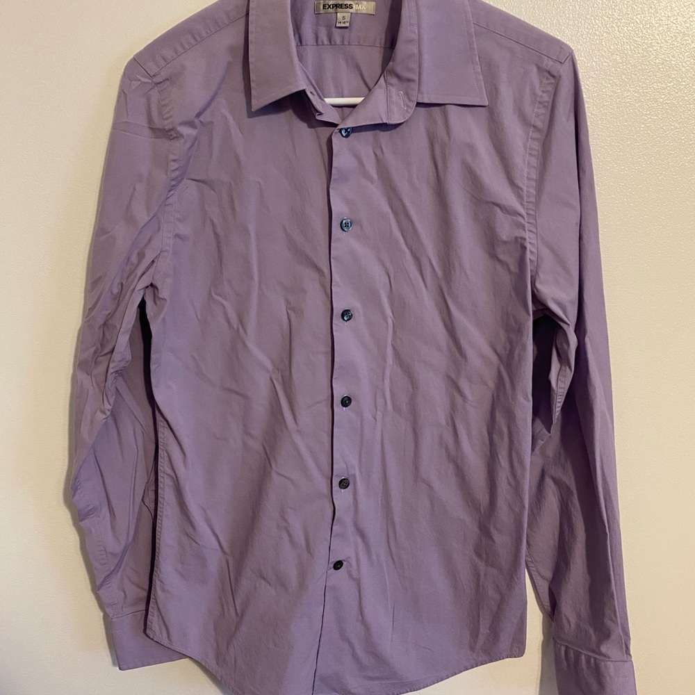 (2 for $15) Express Lilac Men’s Button Down Shirt
